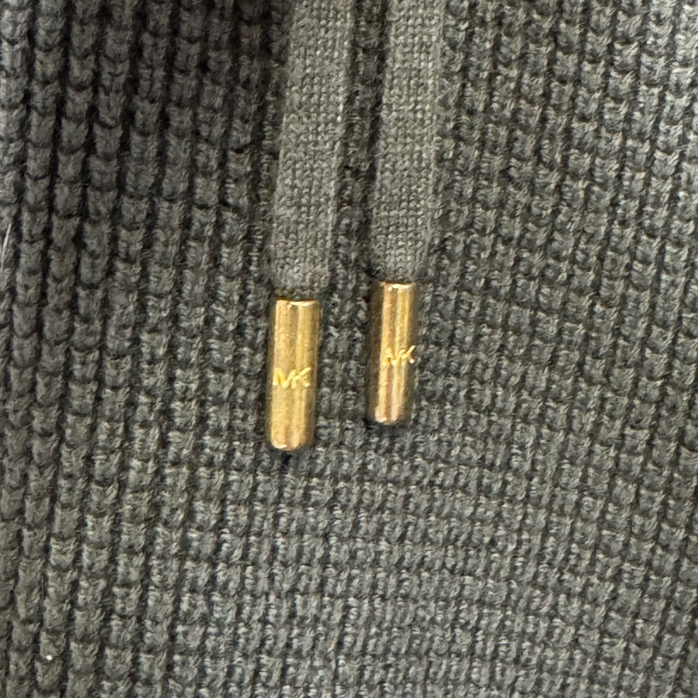 Michael Kors Women's olive Green Knit hoodie - Picture 7 of 9